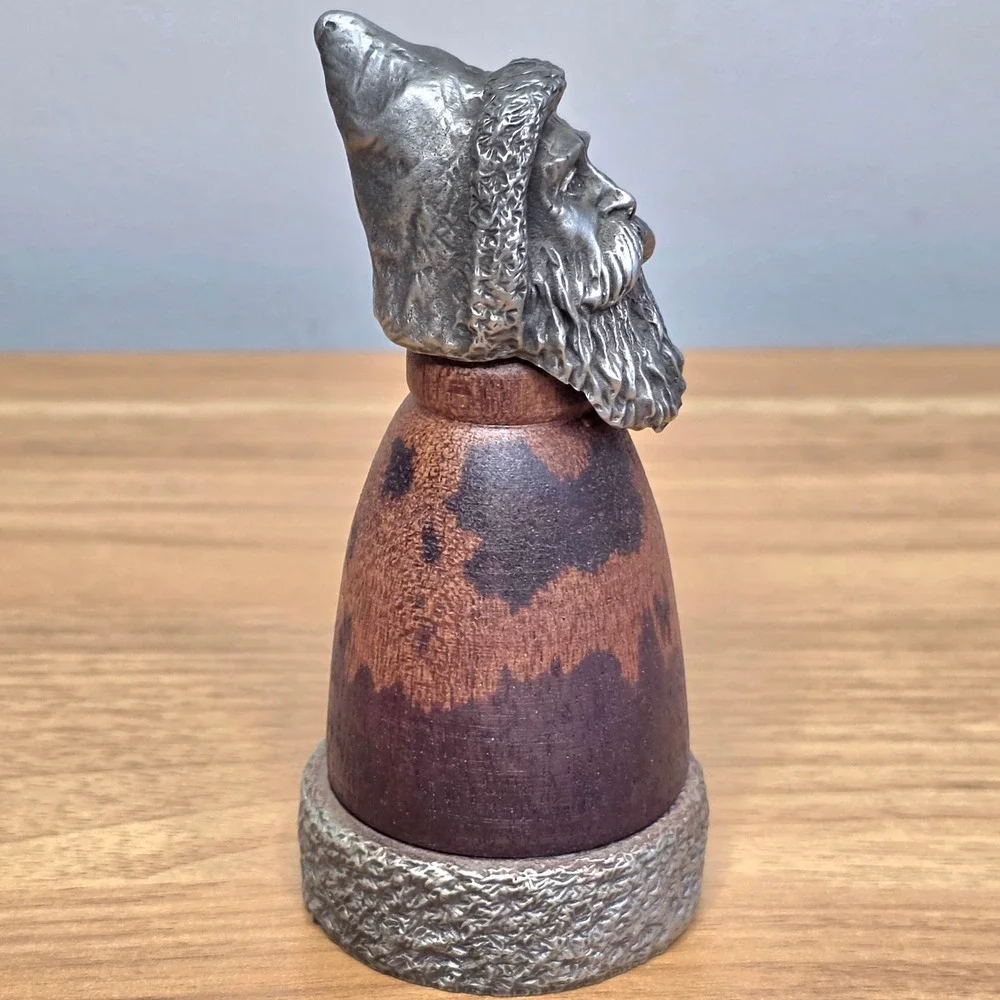 Vtg Kiefer Collectibles Pewter & Wood 